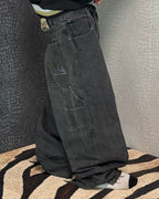 [V0955] Vintage y2k / 2000s Southpole schwarze baggy jeans