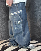 [V0872] Vintage y2k Clench blaue baggy jeans