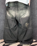 [V0908] Vintage y2k / 2000s like Bershka schwarze baggy skater jeans