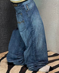 [V0924] Vintage y2k / 2000s Phat Farm marineblaue baggy jeans