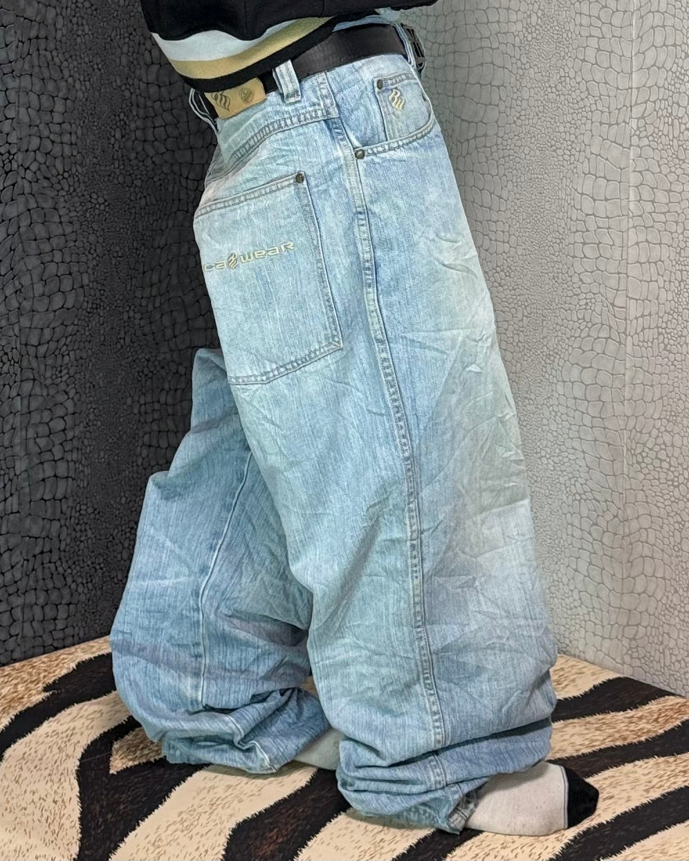 [V0932] Vintage y2k / 2000s Rocawear blaue baggy jeans