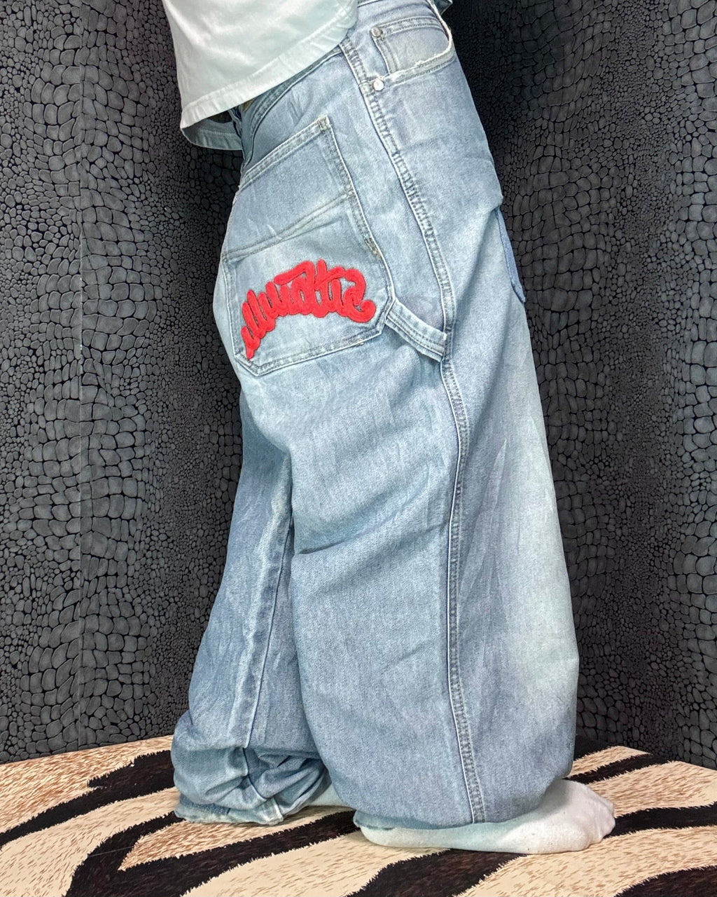 [V0531] Vintage y2k Illmatic blaue baggy jeans