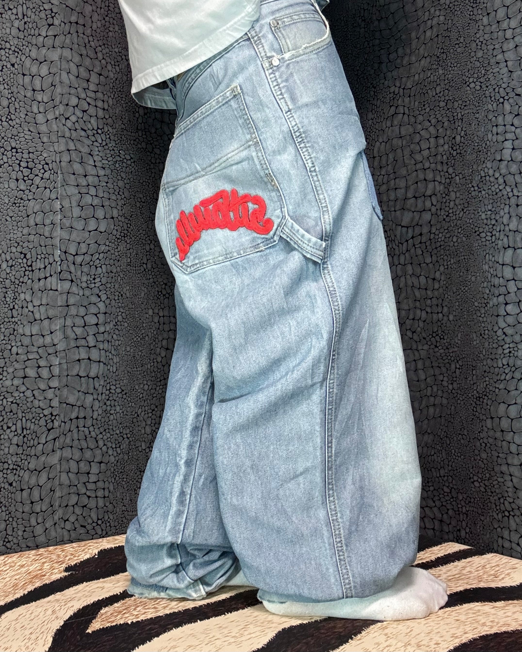 [V0531] Vintage y2k Illmatic blaue baggy jeans