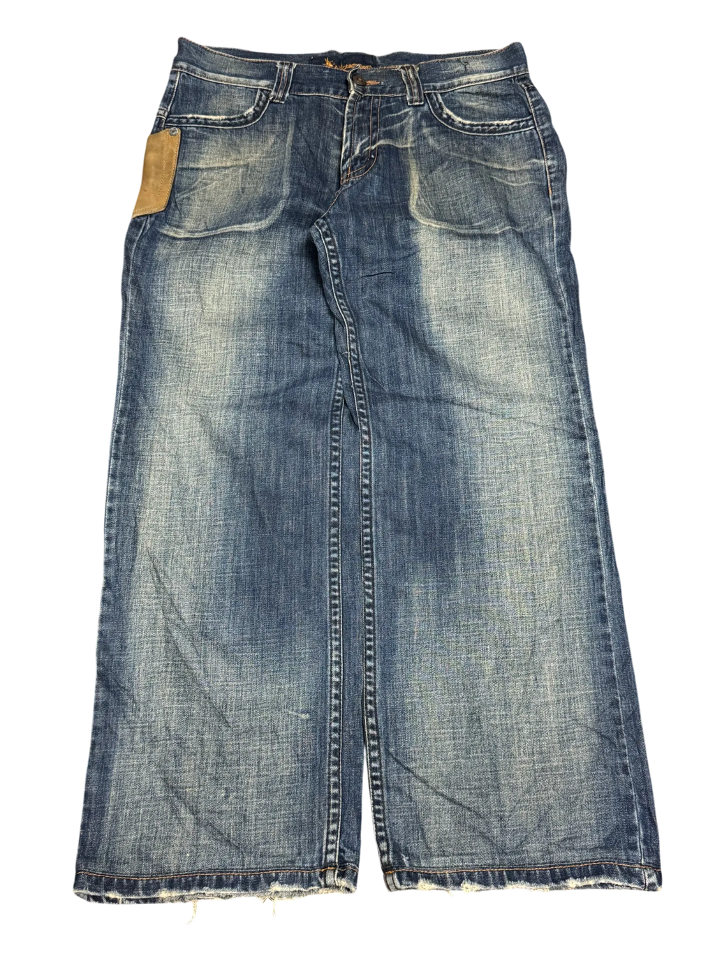 [V0678] Vintage y2k vintage hwan blaue baggy jeans