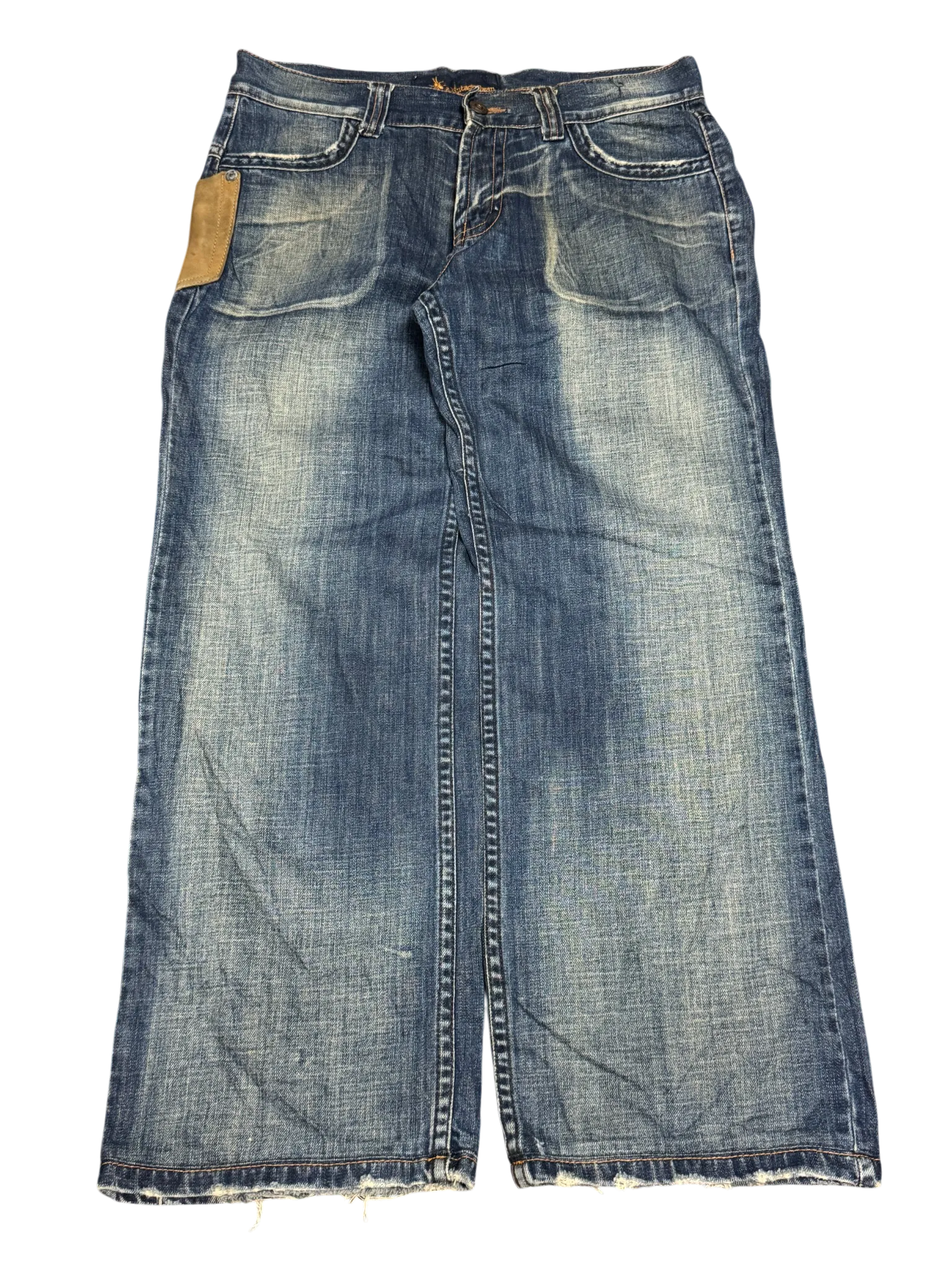[V0678] Vintage y2k vintage hwan blaue baggy jeans