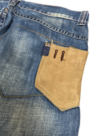 [V0678] Vintage y2k vintage hwan blaue baggy jeans