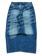 [V0846] Vintage y2k Makaveli blaue baggy jeans