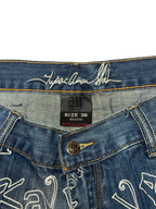 [V0846] Vintage y2k Makaveli blaue baggy jeans