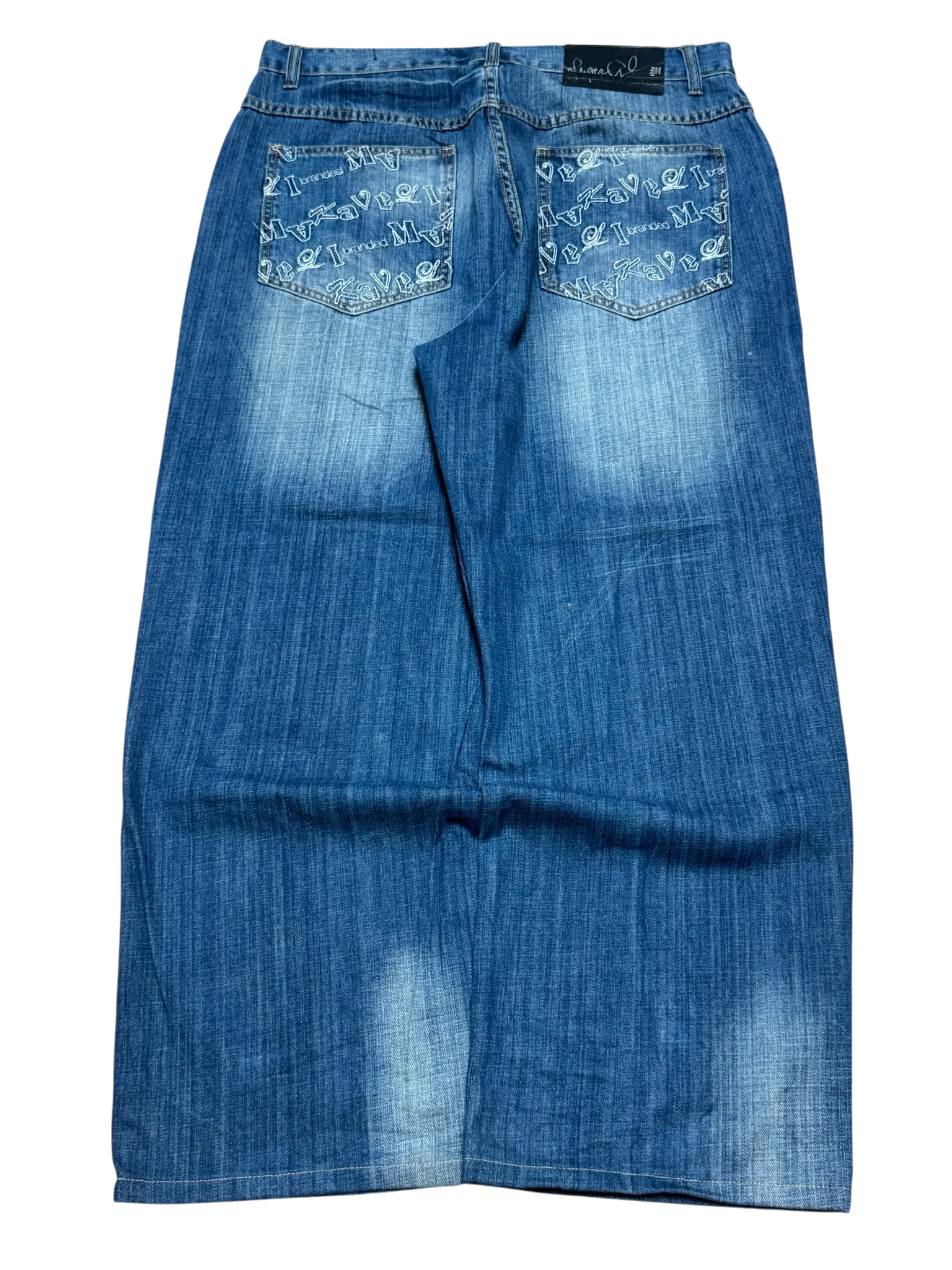 [V0846] Vintage y2k Makaveli blaue baggy jeans