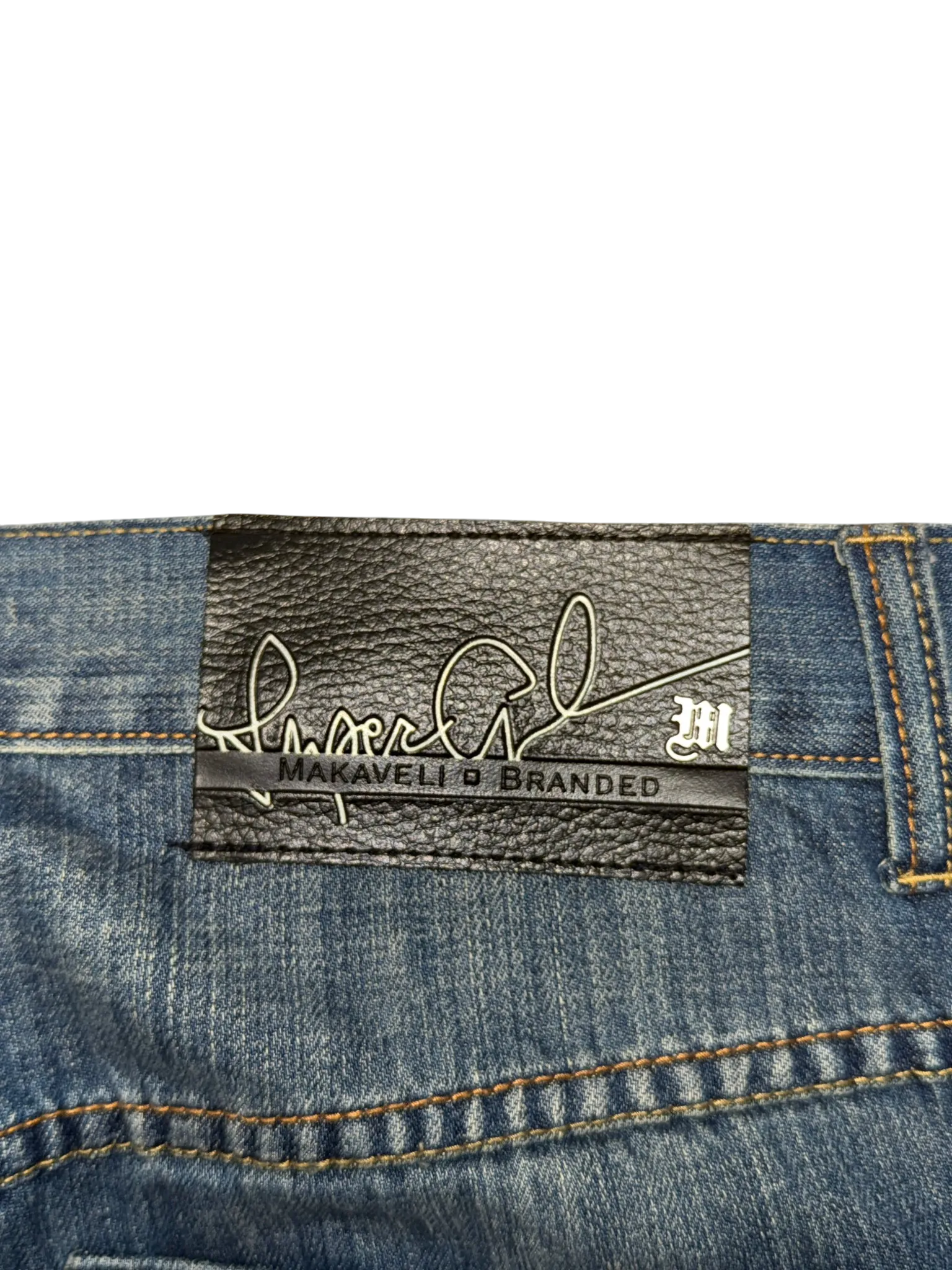 [V0846] Vintage y2k Makaveli blaue baggy jeans