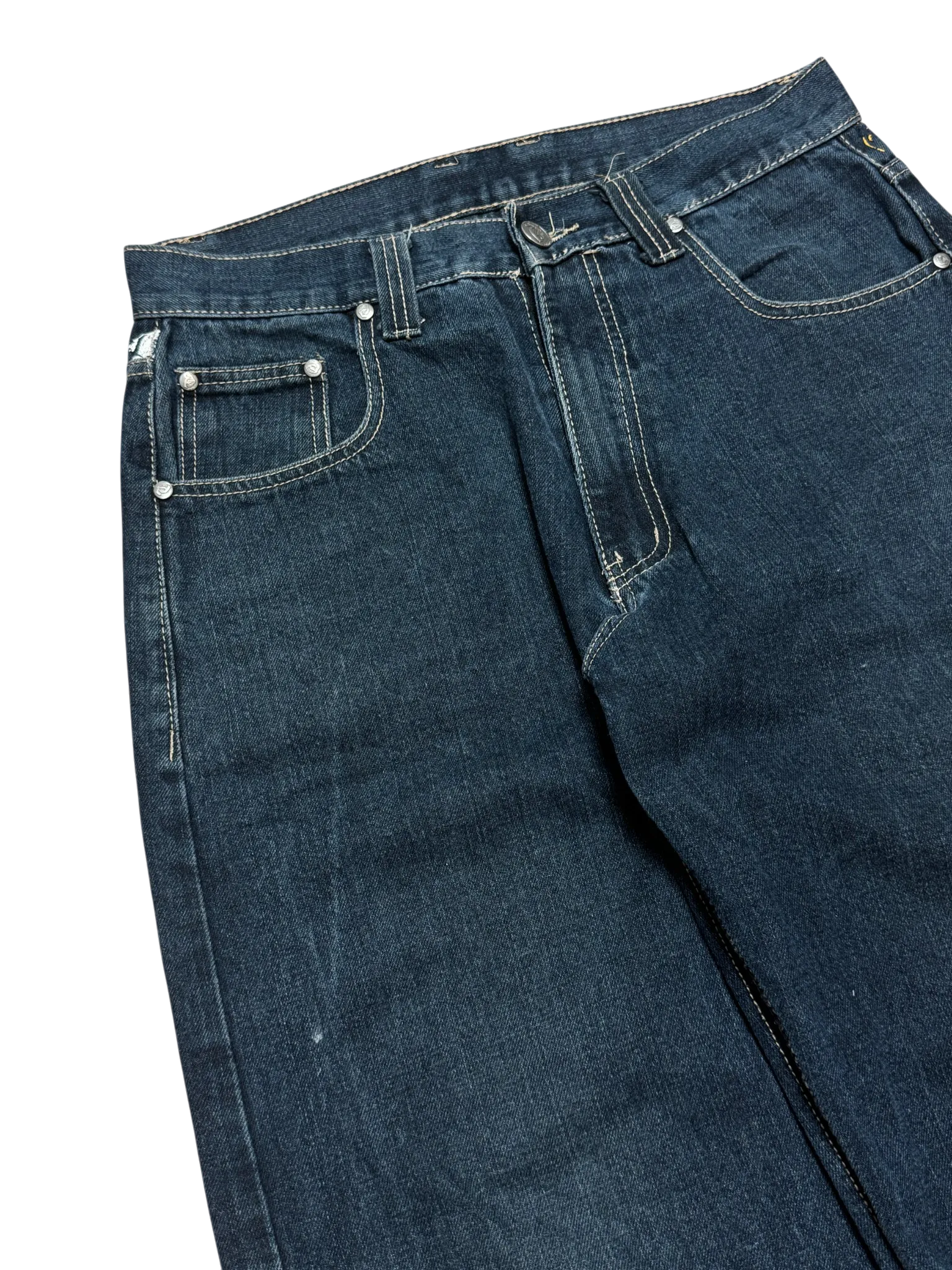 [V0894de] Vintage y2k Townz blaue baggy jeans