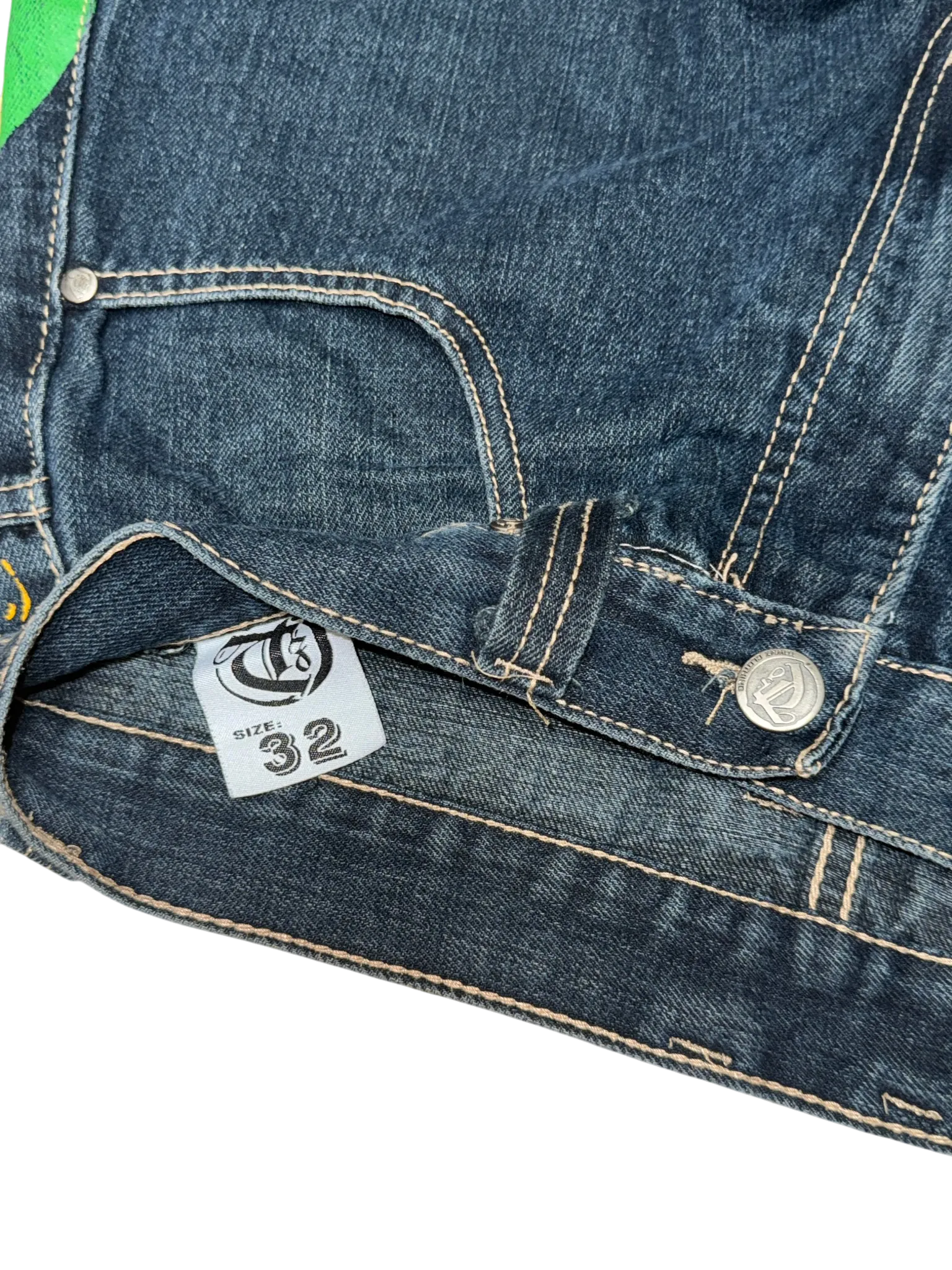 [V0894de] Vintage y2k Townz blaue baggy jeans