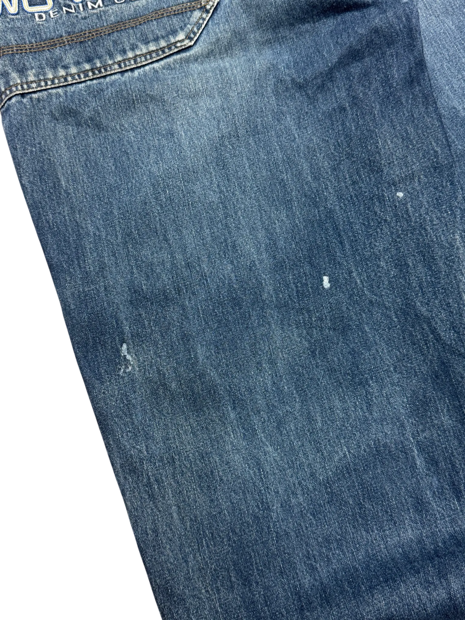 [V0795] Vintage 90s Wu Wear blaue baggy jeans