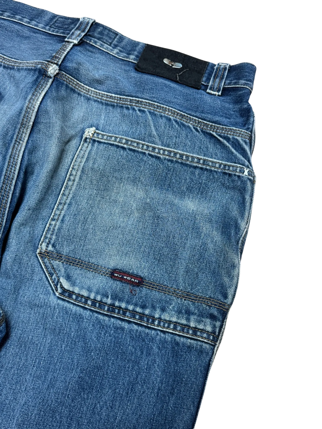 [V0795] Vintage 90s Wu Wear blaue baggy jeans