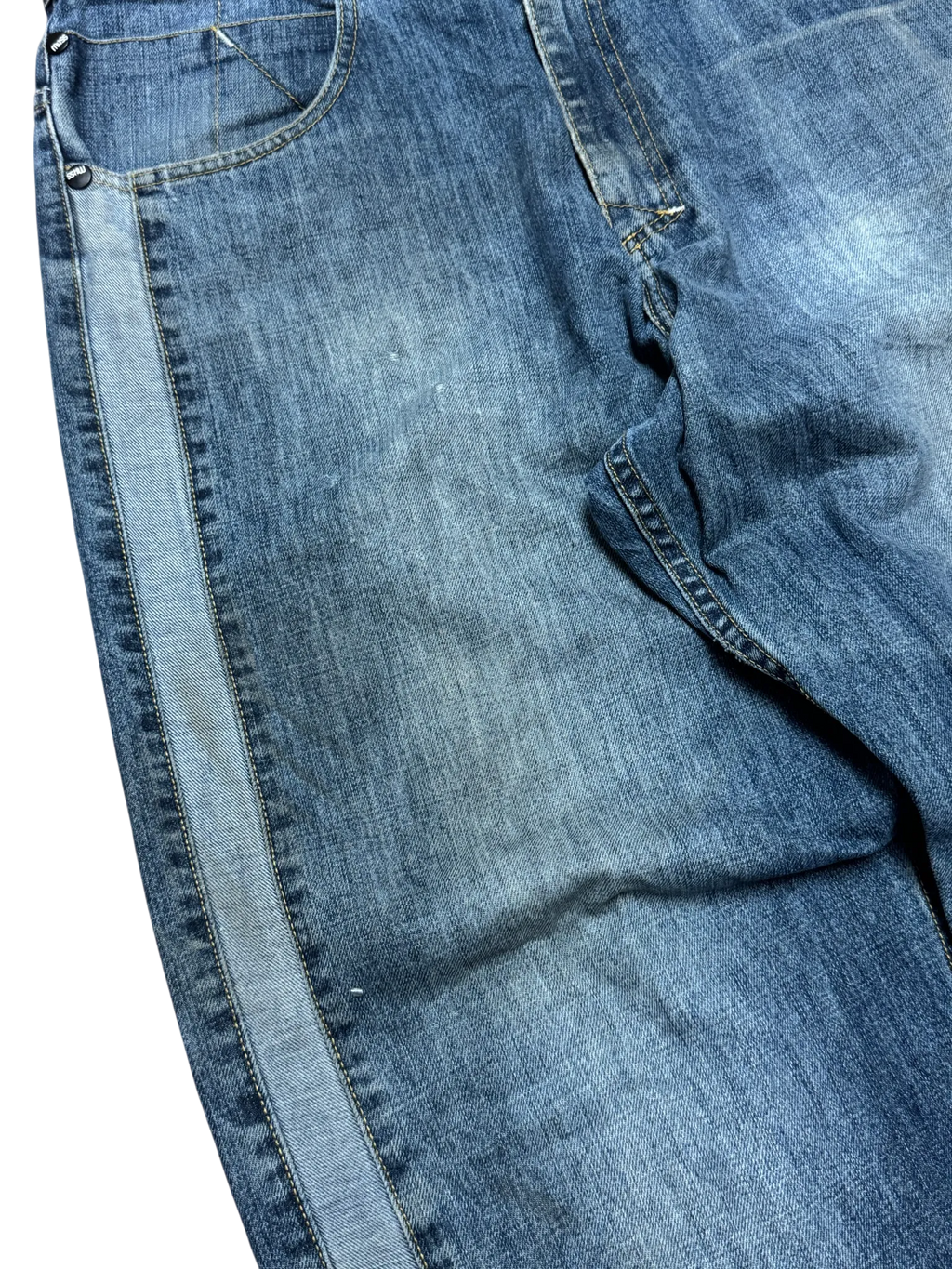 [V0789] Vintage y2k Mass Denim blaue baggy jeans