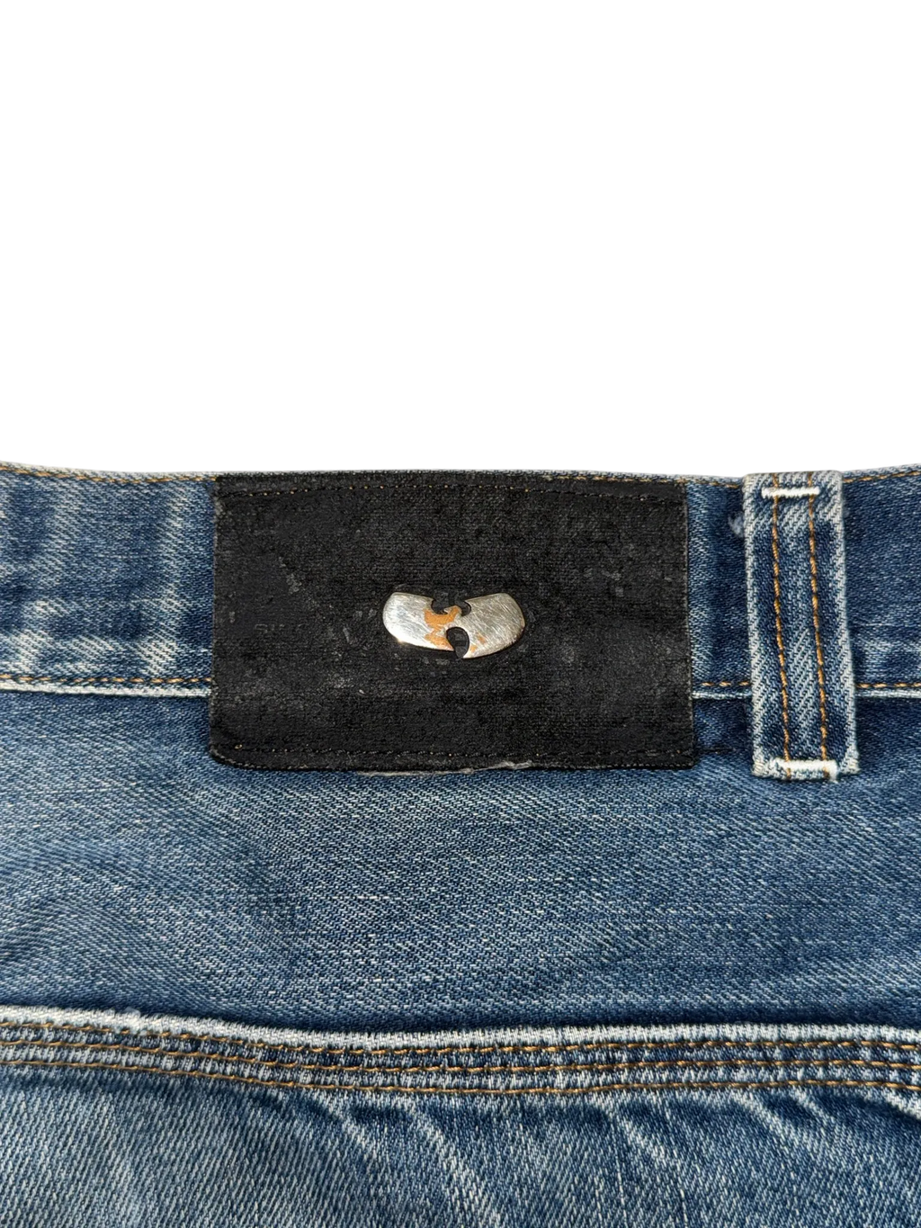 [V0795] Vintage 90s Wu Wear blaue baggy jeans