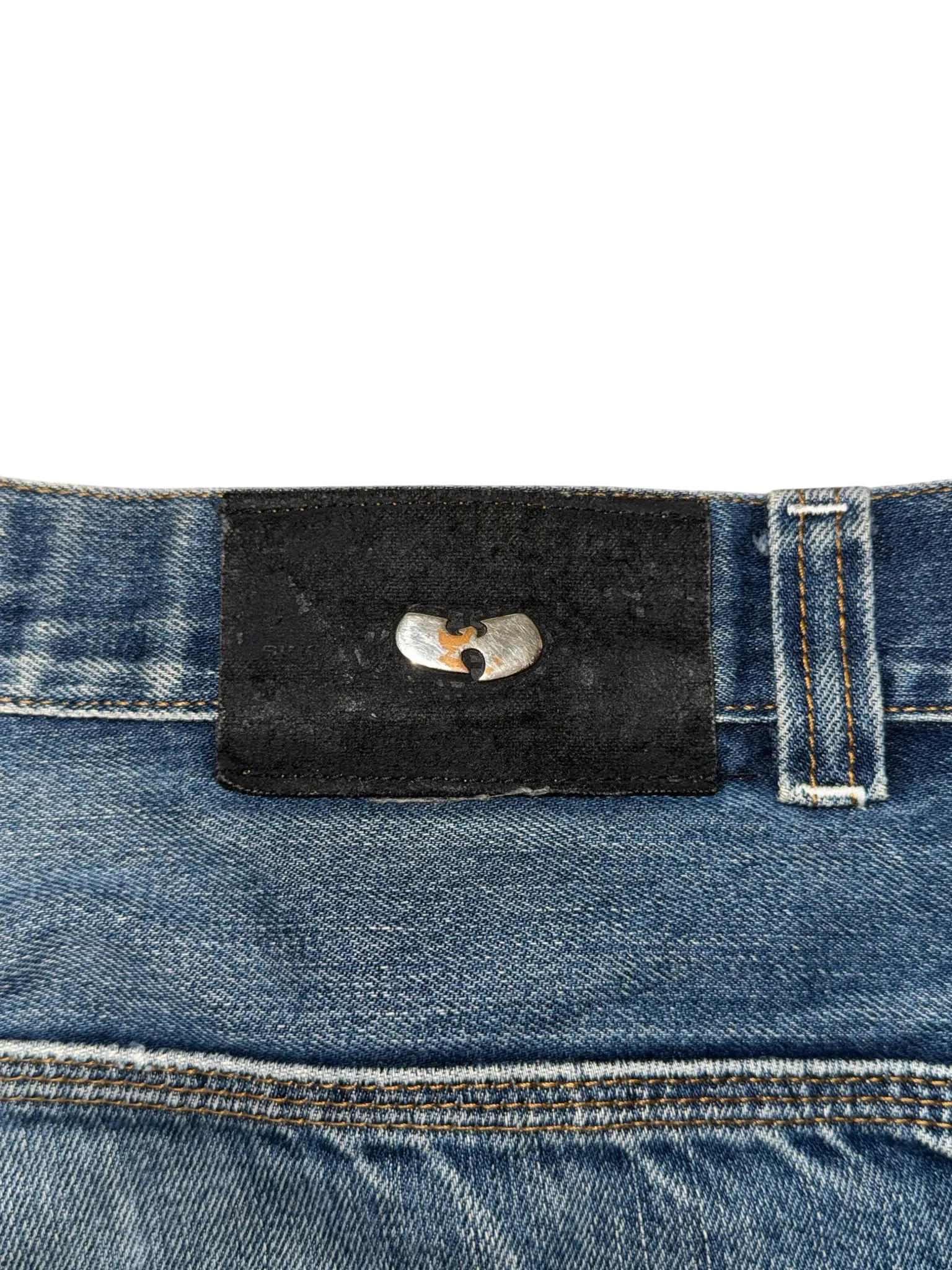 [V0795] Vintage 90s Wu Wear blaue baggy jeans