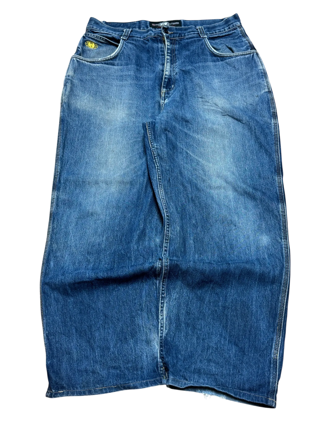 [V0795] Vintage 90s Wu Wear blaue baggy jeans