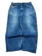 [V0795] Vintage 90s Wu Wear blaue baggy jeans