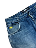 [V0795] Vintage 90s Wu Wear blaue baggy jeans