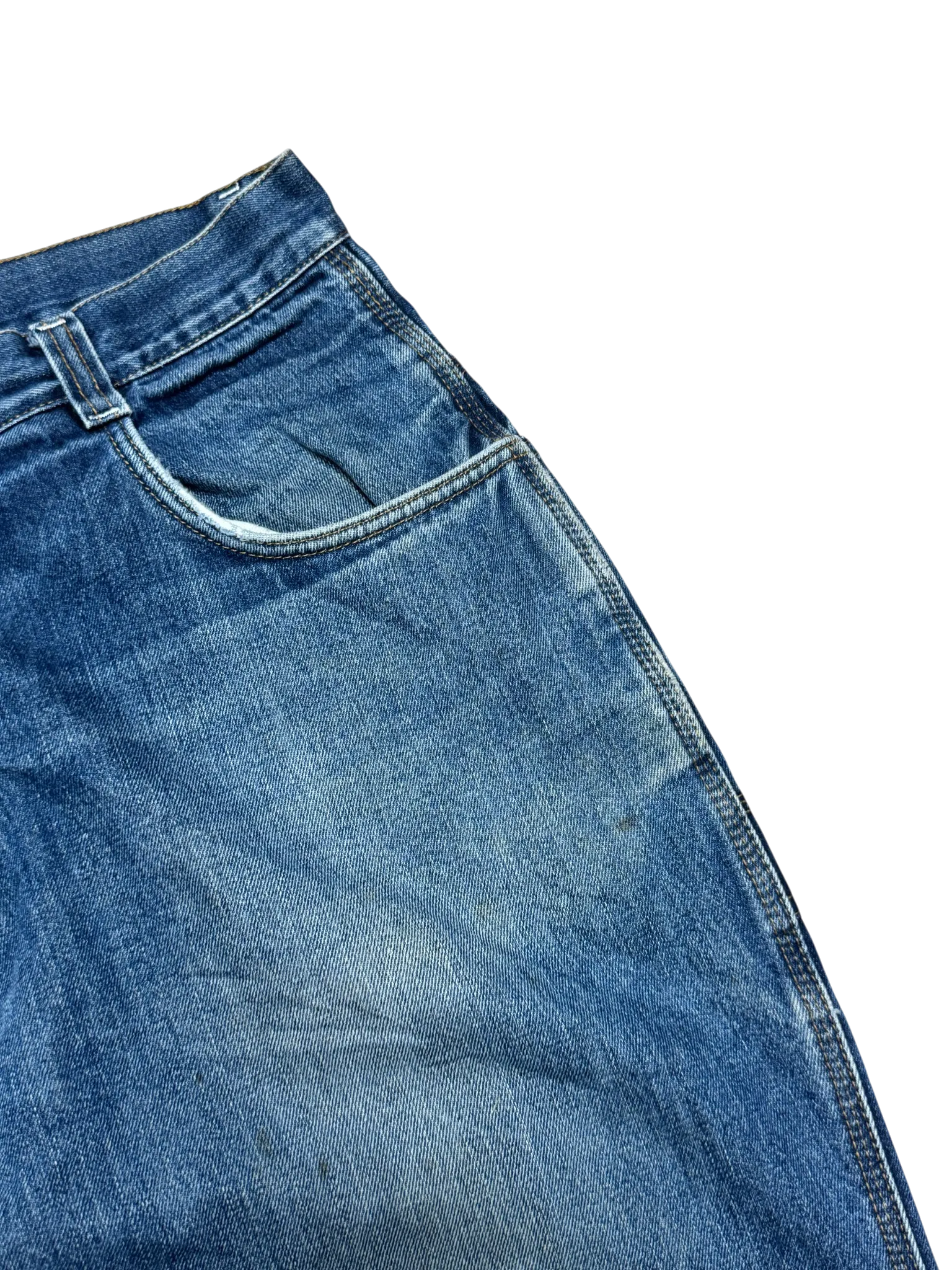 [V0795] Vintage 90s Wu Wear blaue baggy jeans