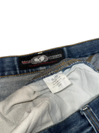 [V0795] Vintage 90s Wu Wear blaue baggy jeans