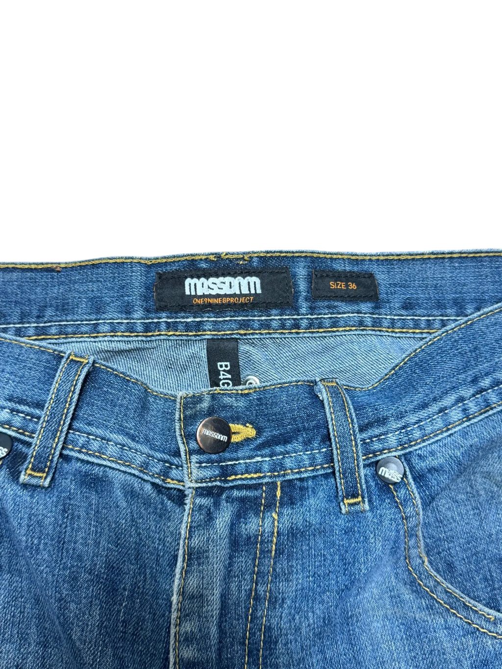 [V0789] Vintage y2k Mass Denim blaue baggy jeans