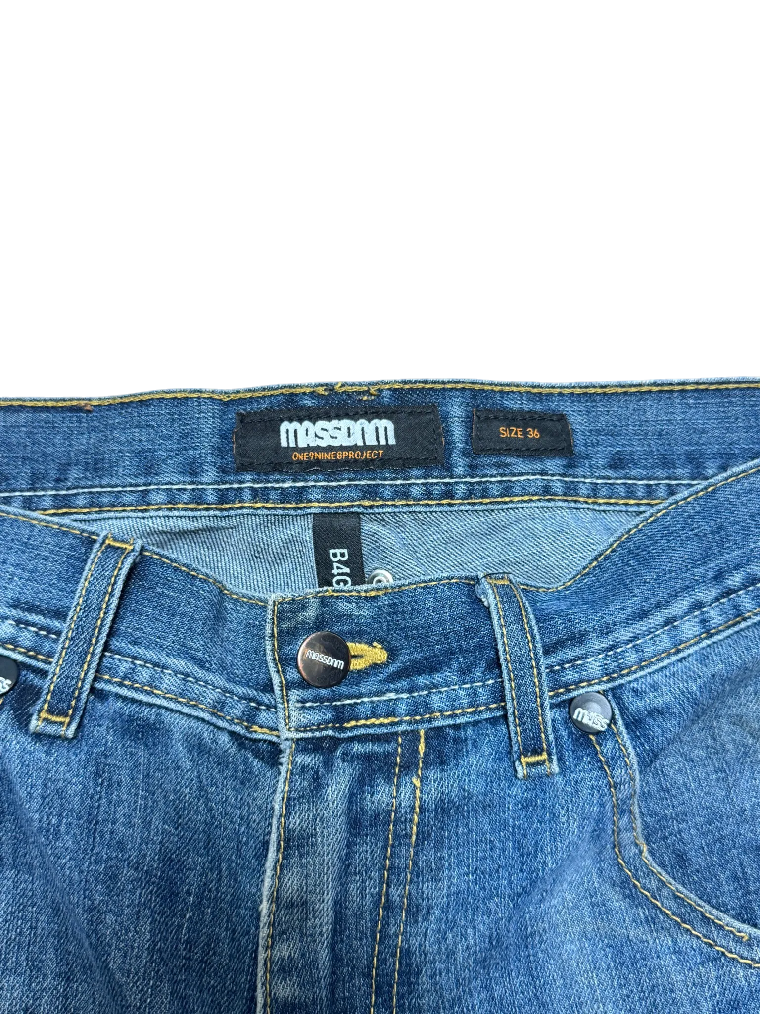 [V0789] Vintage y2k Mass Denim blaue baggy jeans