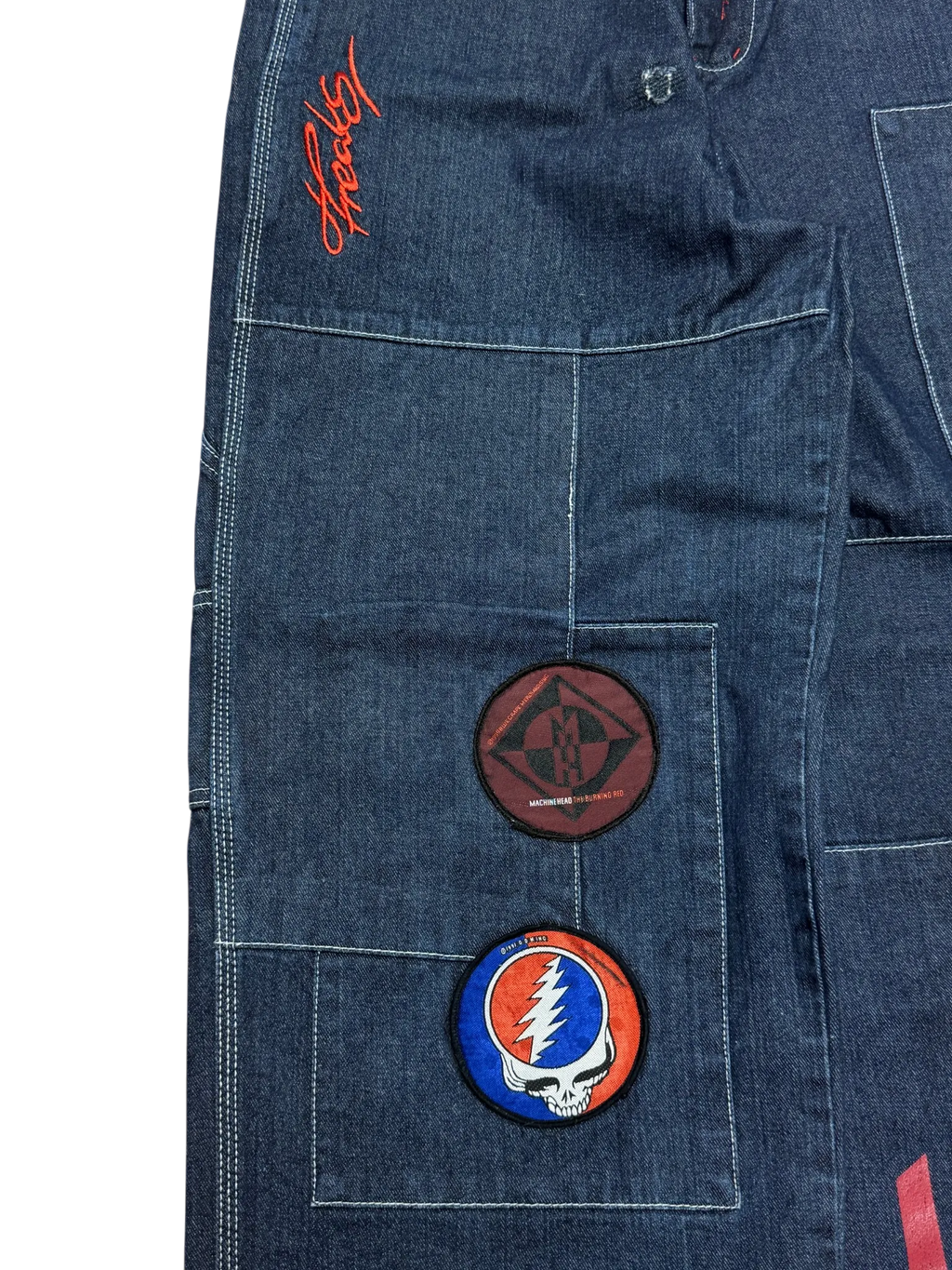 [V0745] Vintage y2k Freaks marineblaue baggy jeans