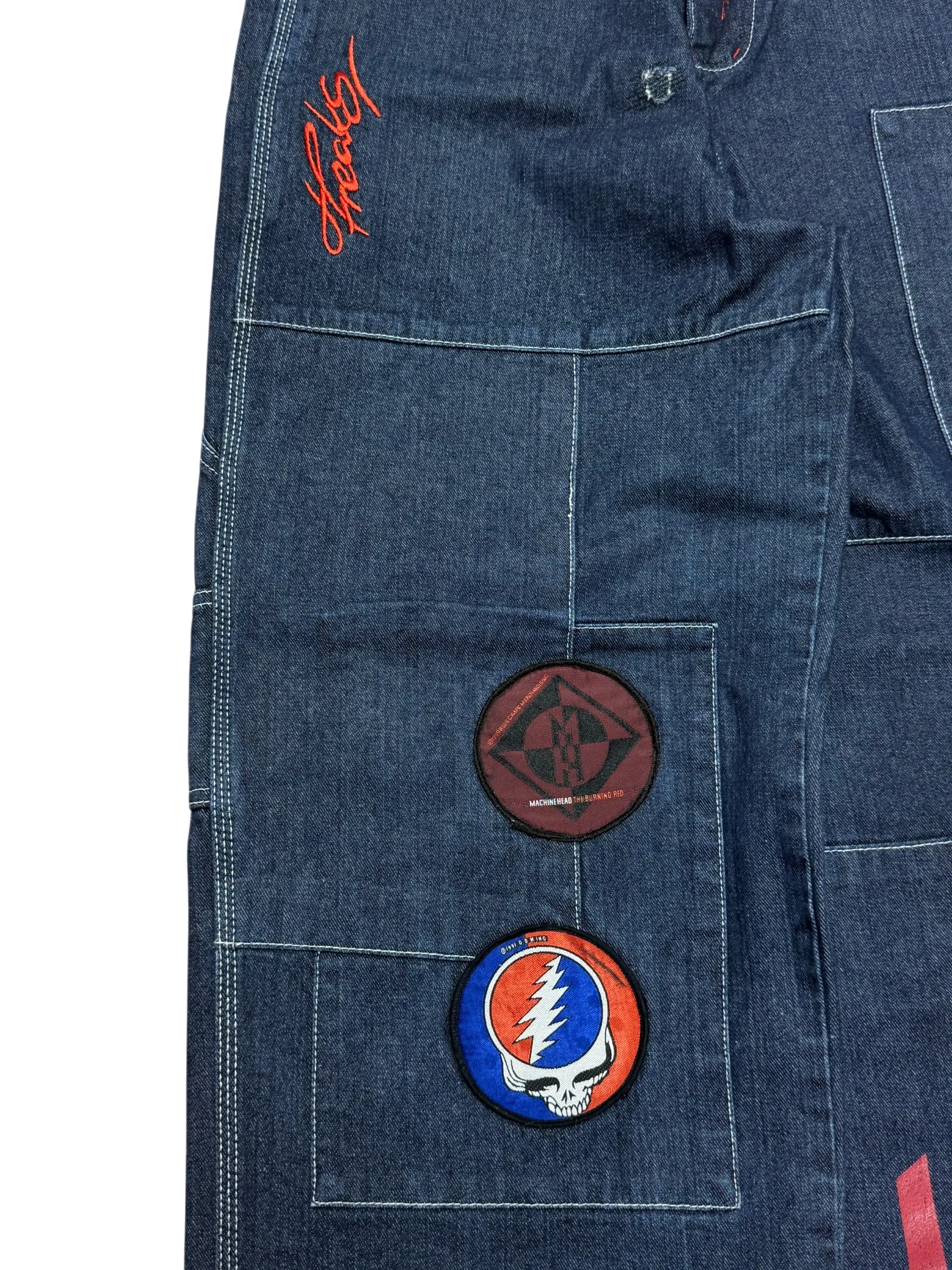 [V0745] Vintage y2k Freaks marineblaue baggy jeans