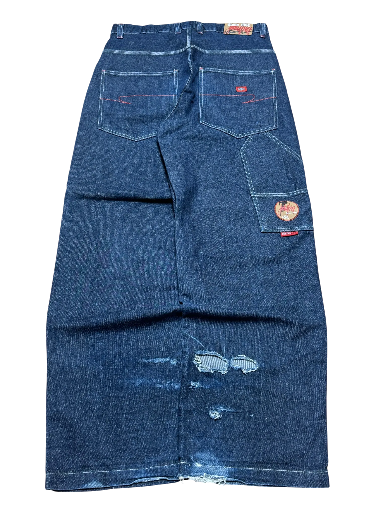 [V0745] Vintage y2k Freaks marineblaue baggy jeans