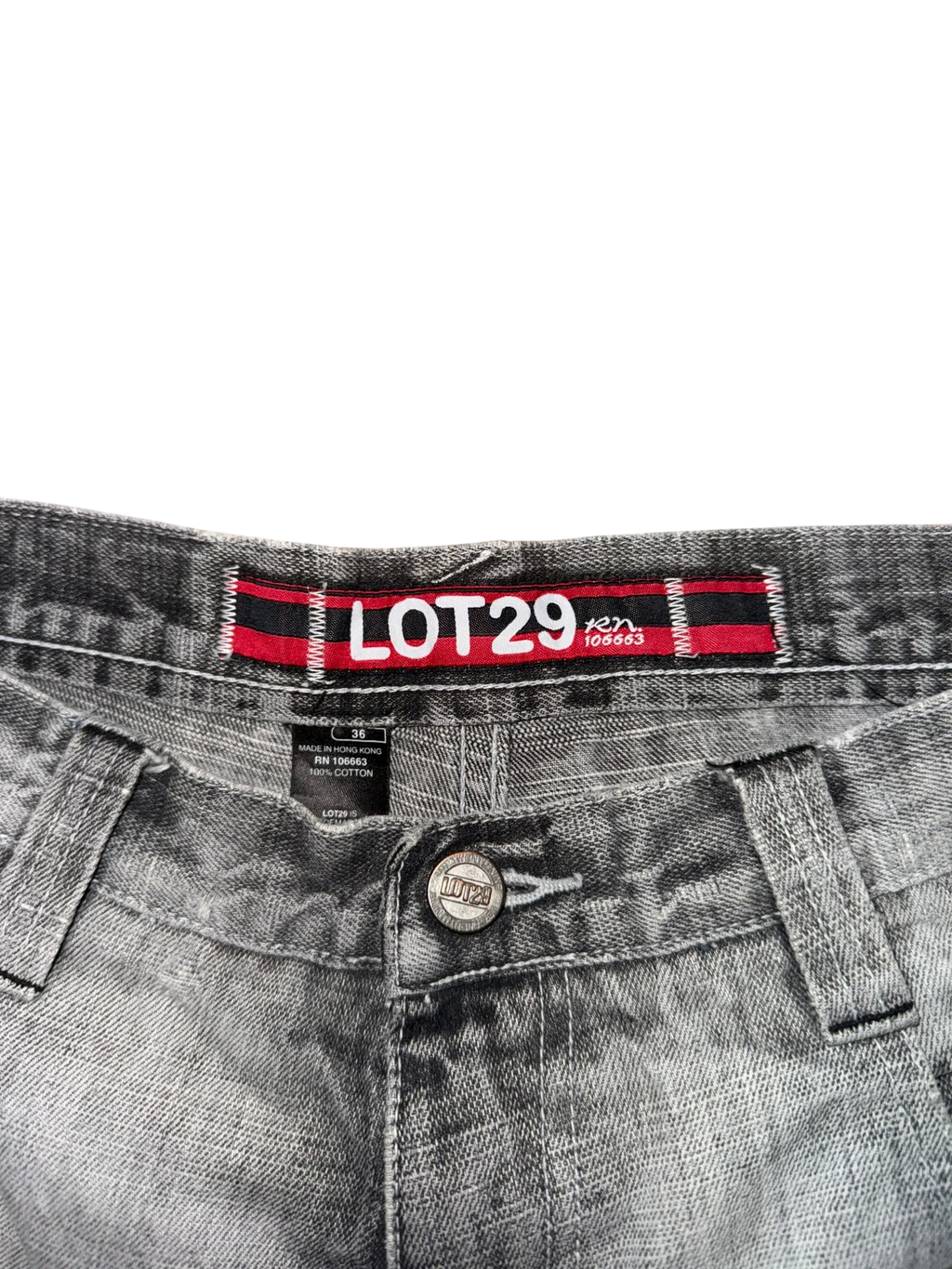 [V0965de] Vintage y2k Lot29 graue baggy jeans