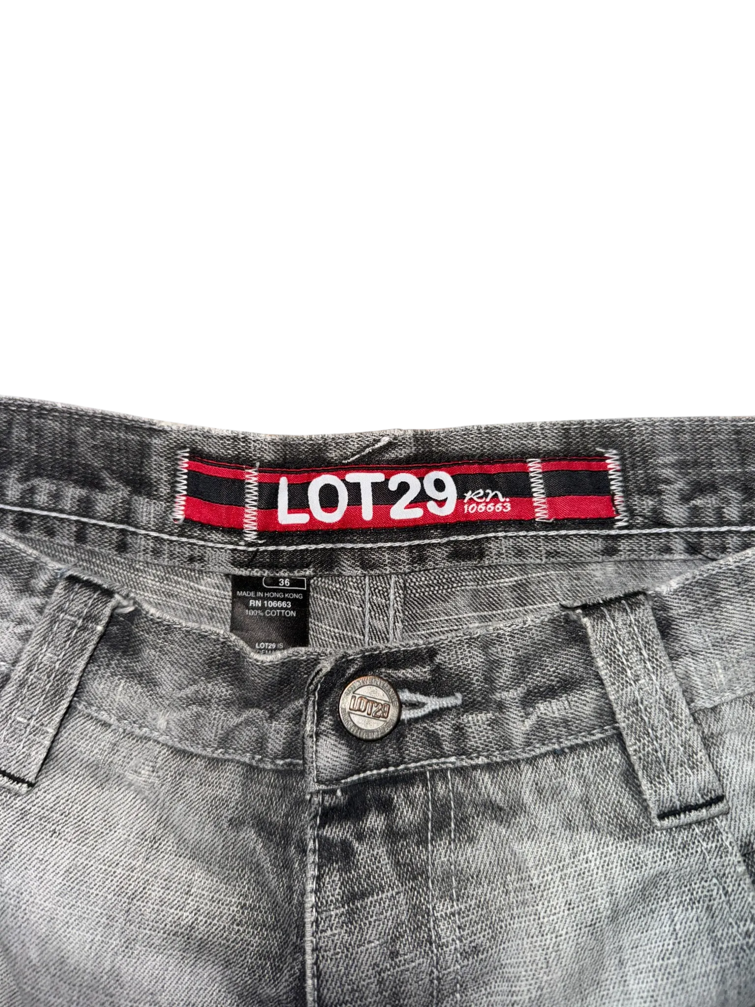 [V0965de] Vintage y2k Lot29 graue baggy jeans