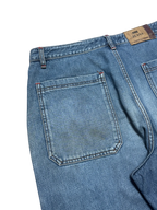 [V0521] Vintage y2k Om Jeans blaue baggy jeans