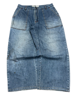 [V0521] Vintage y2k Om Jeans blaue baggy jeans