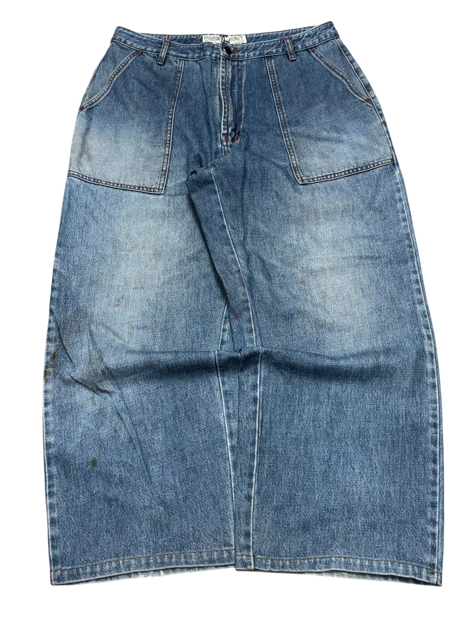 [V0521] Vintage y2k Om Jeans blaue baggy jeans