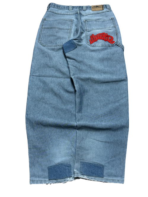 [V0531] Vintage y2k Illmatic blaue baggy jeans