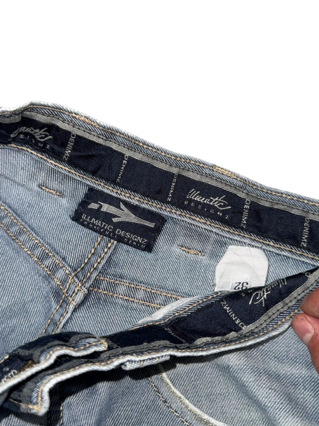 [V0531] Vintage y2k Illmatic blaue baggy jeans