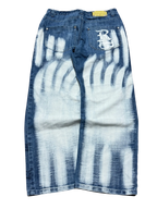 [V0830de] Vintage y2k Raw Blue blaue baggy jeans