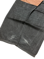 [V0851de] Vintage y2k 7th38 schwarze baggy jeans