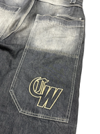 [V0908] Vintage y2k / 2000s like Bershka schwarze baggy skater jeans