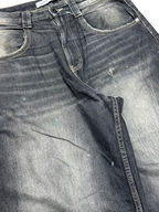 [V0908] Vintage y2k / 2000s like Bershka schwarze baggy skater jeans