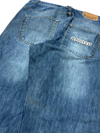 [V0789] Vintage y2k Mass Denim blaue baggy jeans