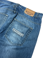 [V0789] Vintage y2k Mass Denim blaue baggy jeans