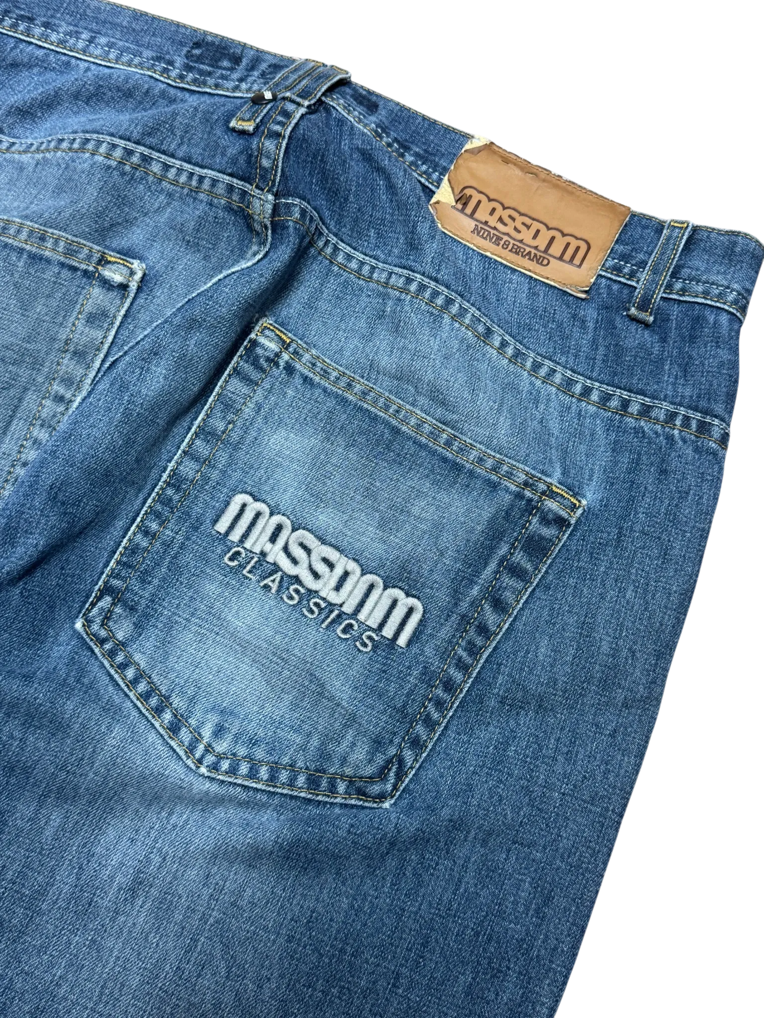 [V0789] Vintage y2k Mass Denim blaue baggy jeans