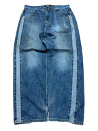 [V0789] Vintage y2k Mass Denim blaue baggy jeans
