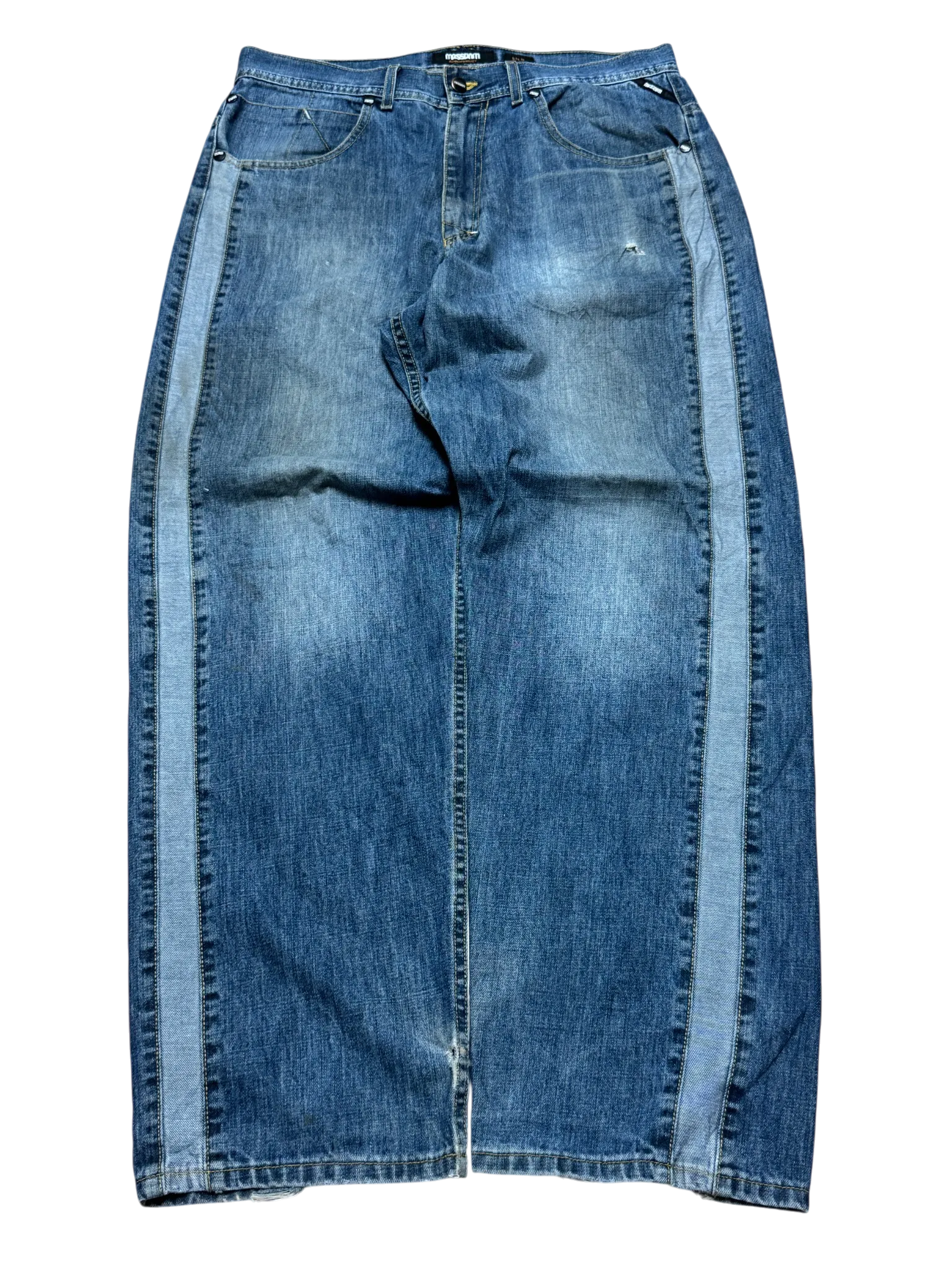 [V0789] Vintage y2k Mass Denim blaue baggy jeans