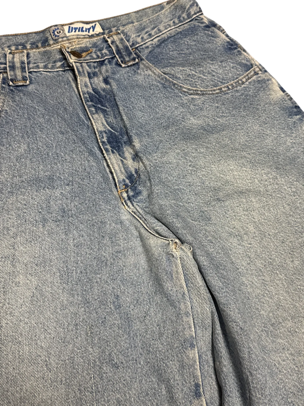 [V0671] Vintage y2k Utility blaue baggy jeans