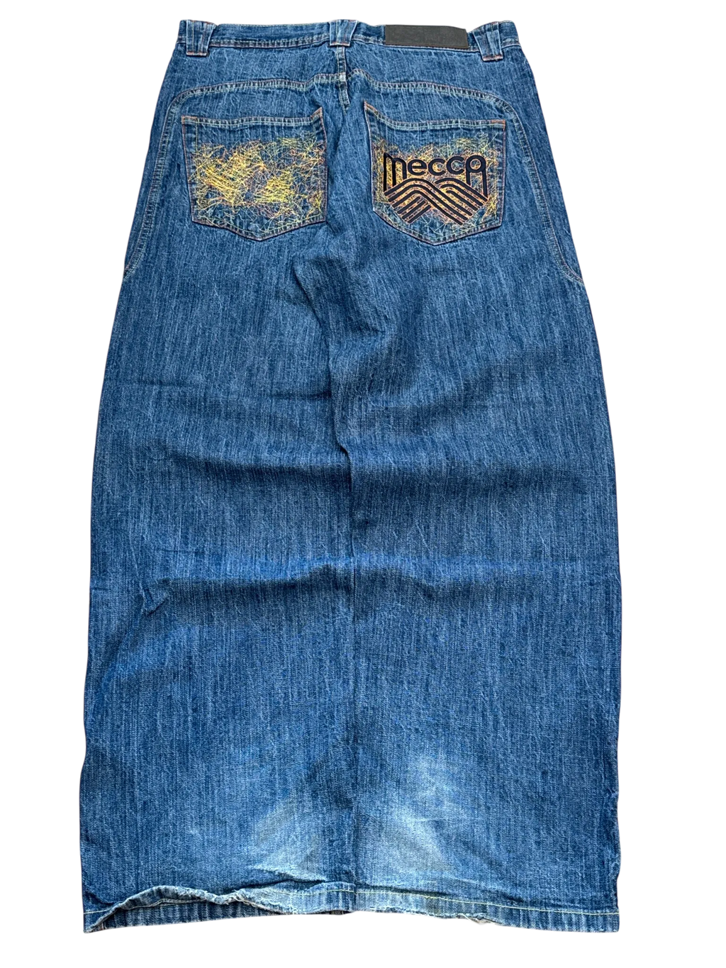[V0961de] Vintage y2k Mecca marineblaue baggy jeans