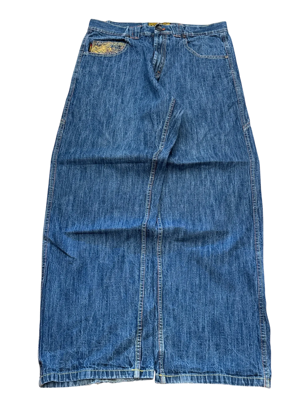 [V0961de] Vintage y2k Mecca marineblaue baggy jeans